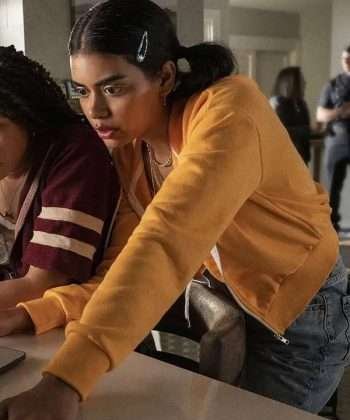 Megan Suri Missing 2023 Veena Yellow Hooded Jacket