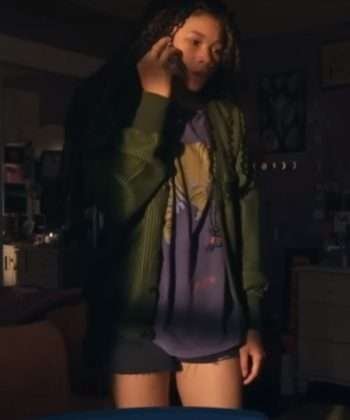 Storm Reid Missing 2023 June Green Jacket