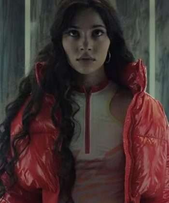 Muted 2023 Cristina Kovani Red Puffer Jacket