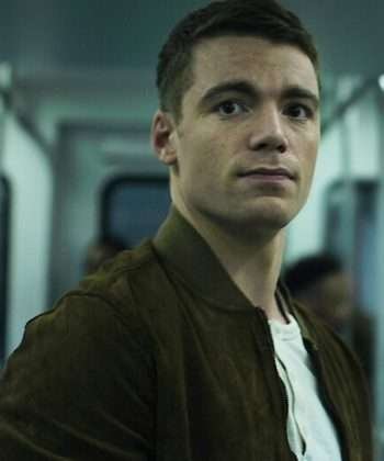 TV Series The Night Agent (2023) Gabriel Basso Brown Suede Leather Jacket