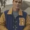 K.J. Apa Riverdale Archie Andrews Blue and Yellow Bomber Jacket