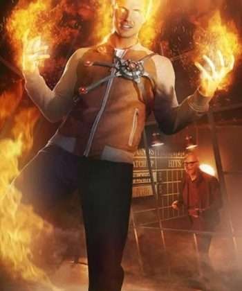 Firestorm The Flash S02 Brown Bomber Jacket