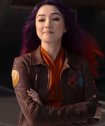 TV Series Ahsoka Natasha Liu Bordizzo Brown Leather Jacket