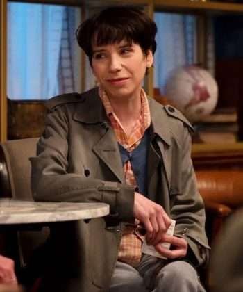The Lost King 2022 Sally Hawkins Grey Coat