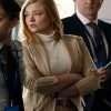 Shiv Roy Succession S04 Sarah Snook Beige Blazer Coat