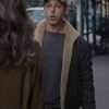 Kendall Roy Succession S04 Jeremy Strong Shearling Brown Leather Jacket