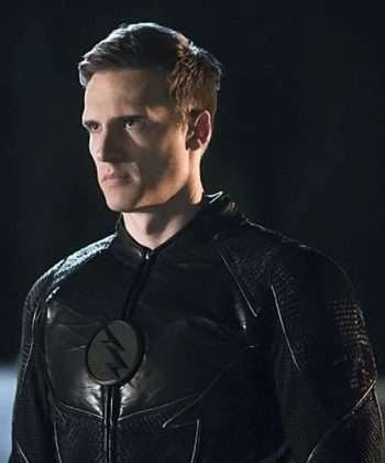 Hunter Zolomon The Flash Teddy Sears Black Leather Jacket