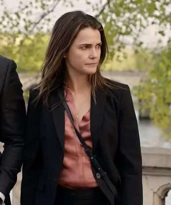 Keri Russell The Diplomat 2023 Ambassador Kate Wyler Black Blazer