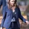 Keri Russell The Diplomat 2023 Blue Blazer