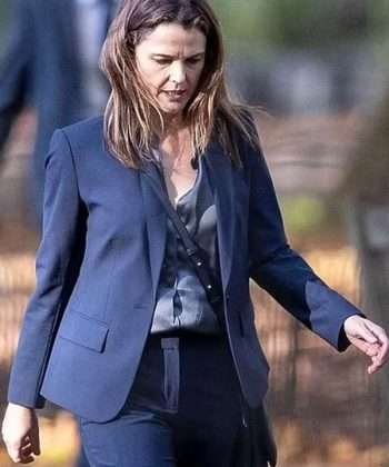 Keri Russell The Diplomat 2023 Blue Blazer