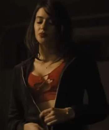 April Reyes The Locksmith Gabriela Quezada Black Hooded Jacket