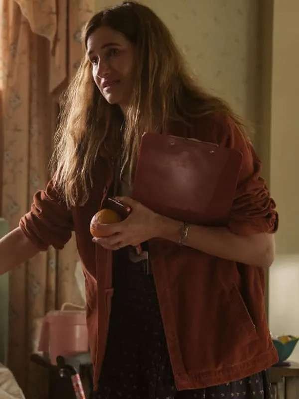 Clare Pierce Tiny Beautiful Things 2023 Kathryn Hahn Brown Jacket