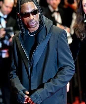 Travis Scott The Idol Event Black Trench Coat