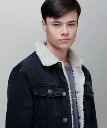 Deadloch Bryce Tollard-Williams Black Denim Shearling Jacket