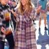Carrie Bradshaw And Just Like That Sarah Jessica Parker Plaid Wool Coat