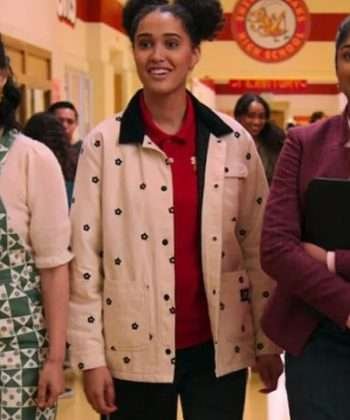 Fabiola Torres Never Have I Ever Lee Rodriguez Off-white Printed Jacket