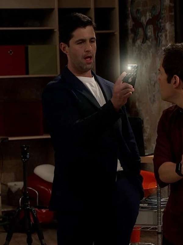 Paul Denham iCarly Josh Peck Black Blazer Coat