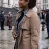 Kiersey Clemons The Flash Iris West Brown Trench Coat