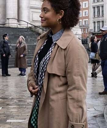Kiersey Clemons The Flash Iris West Brown Trench Coat