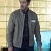 Ben Stone Manifest S04 Josh Dallas Beige Cotton Bomber Jacket