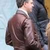 Matty Dunne The Crowded Room S01 Thomas Sadoski Brown Leather Jacket