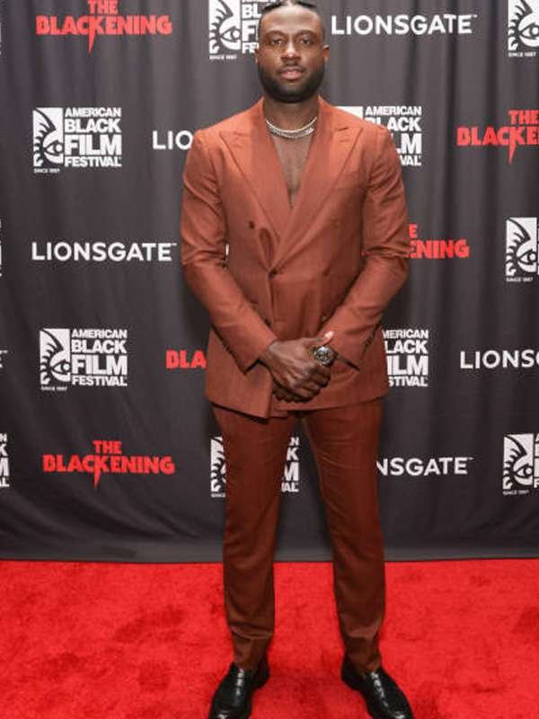 Sinqua Walls The Blackening Orange Blazer