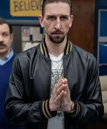 Zava Season 03 Ted Lasso Bomber Leather Jacket