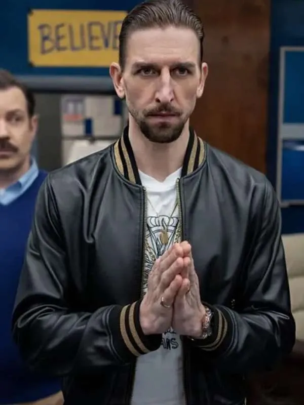 Zava Season 03 Ted Lasso Bomber Leather Jacket