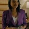 Ajiona Alexus Strength of a Woman Purple Coat