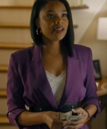 Ajiona Alexus Strength of a Woman Purple Coat