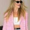 Barbie Margot Robbie Pink Checkered Blazer