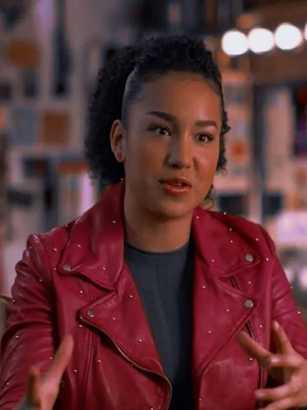 High School Musical The Series Gina Pink Leather Jacket