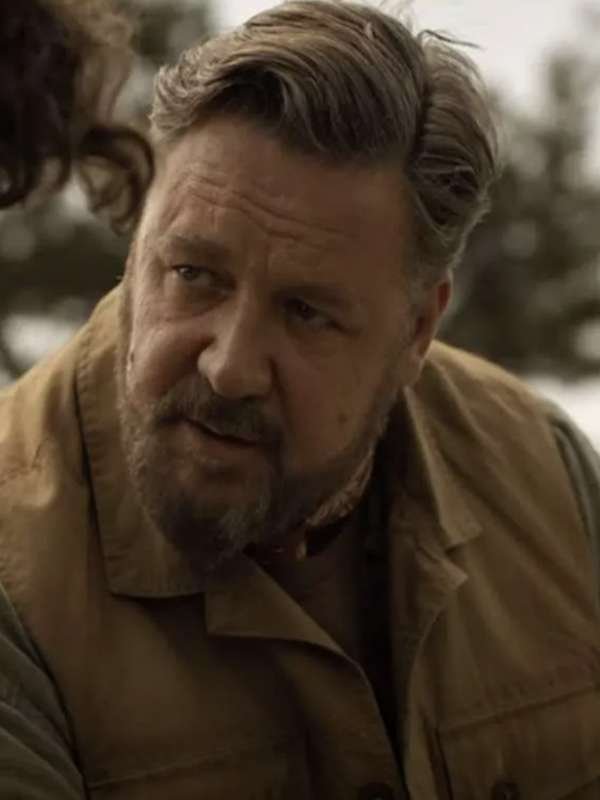 Russell Crowe Kraven the Hunter Brown Cotton Vest