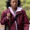 Parallel 2024 Danielle Deadwyler Maroon Hooded Jacket