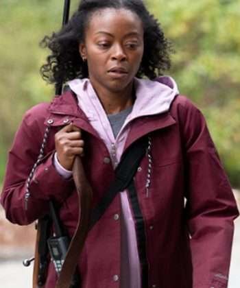 Parallel 2024 Danielle Deadwyler Maroon Hooded Jacket