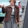 Priscilla Cailee Spaeny Brown Jacket