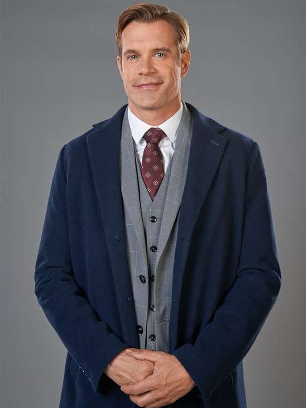 Prince Henry A Royal Christmas Crush 2023 Blue Wool Coat