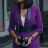 Strength of a Woman Movie 2023 Kendra Purple Coat