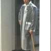 Christian Bale American Psycho Patrick Bateman White Transparent Coat
