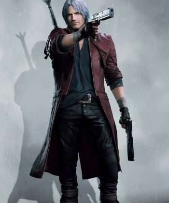 Dante Devil May Cry 5 Reuben Langdon Brown Leather Trench Coat