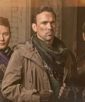 Erik Reed Legend of the White Dragon 2023 Jason David Frank Brown Hooded Trench Coat