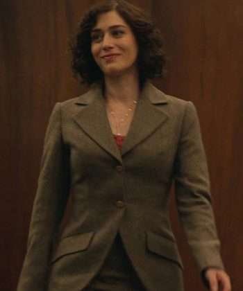 Lizzy Caplan Fatal Attraction TV Series 2023 Grey Wool Blazer