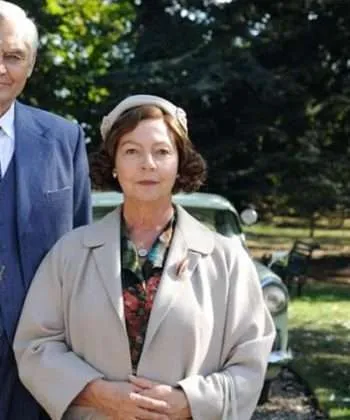 Tessa Peake-Jones Grantchester Mrs. Chapman Beige Wool Coat
