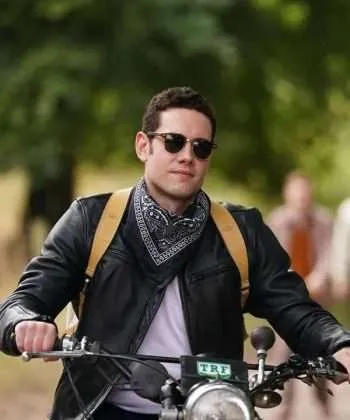 Grantchester S08 Will Davenport Leather Jacket