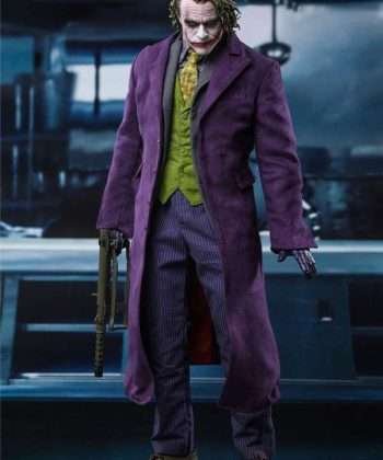 Joaquin Phoenix Dark Knight Joker Puple Coat