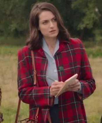 Lauren Carse Grantchester Red Coat