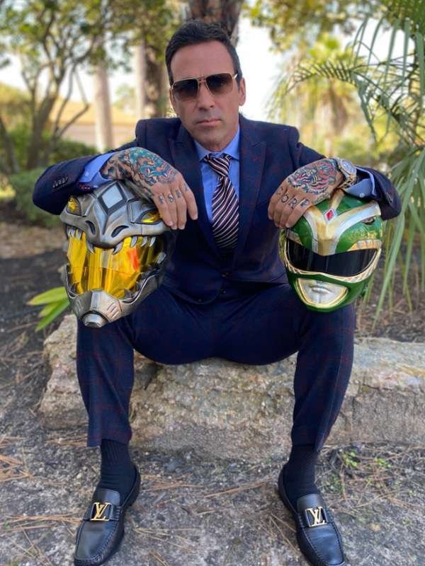 Erik Reed Legend of the White Dragon 2023 Jason David Frank Blue Suit