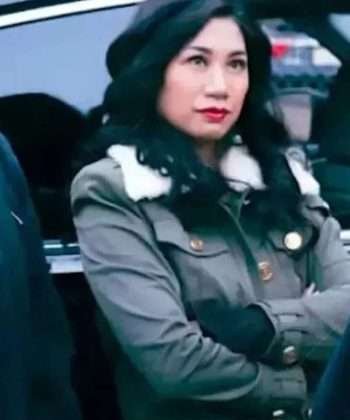 The Equalizer Season 03 Liza Lapira Black Shearling Jacket