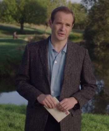 Daniel Marlowe Grantchester Oliver Dimsdale Brown Wool Blazer