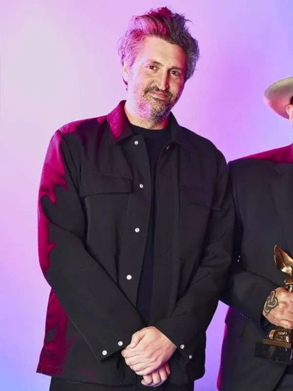 Reservation Dogs 2022 Awards Garrett Basch Black Jacket